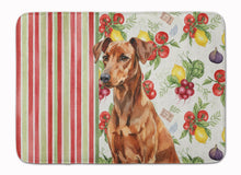 Load image into Gallery viewer, Red German Pinscher Vegetables Memory Foam Kitchen Mat