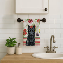 Load image into Gallery viewer, Black German Shepherd Vegetables Kitchen Towel