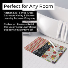 Load image into Gallery viewer, Black German Shepherd Vegetables Memory Foam Kitchen Mat