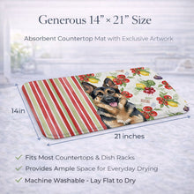 Load image into Gallery viewer, German Shepherd Vegetables Dish Drying Mat