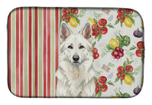 Load image into Gallery viewer, White German Shepherd Vegetables Dish Drying Mat