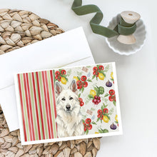 Load image into Gallery viewer, White German Shepherd Vegetables Greeting Cards Pack of 8