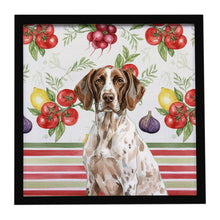 Load image into Gallery viewer, German Shorthaired Pointer Vegetables Framed Metal Print