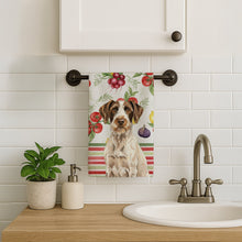 Load image into Gallery viewer, Liver and White German Wirehaired Pointer Vegetables Kitchen Towel