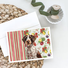 Load image into Gallery viewer, Roan German Wirehaired Pointer Vegetables Greeting Cards Pack of 8