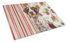 Load image into Gallery viewer, Roan German Wirehaired Pointer Vegetables Glass Cutting Board