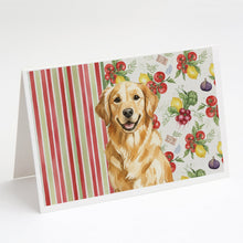 Load image into Gallery viewer, Golden Retriever Vegetables Greeting Cards Pack of 8