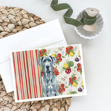 Load image into Gallery viewer, Blue Great Dane Vegetables Greeting Cards Pack of 8