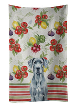 Load image into Gallery viewer, Blue Great Dane Vegetables Kitchen Towel
