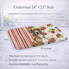 Load image into Gallery viewer, Brindle Great Dane Vegetables Dish Drying Mat