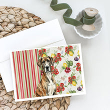 Load image into Gallery viewer, Brindle Great Dane Vegetables Greeting Cards Pack of 8