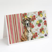 Load image into Gallery viewer, Brindle Great Dane Vegetables Greeting Cards Pack of 8