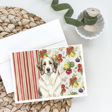Load image into Gallery viewer, Badger Great Pyrenees Vegetables Greeting Cards Pack of 8