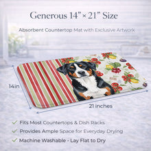 Load image into Gallery viewer, Greater Swiss Mountain Dog Vegetables Dish Drying Mat