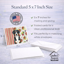 Load image into Gallery viewer, Greater Swiss Mountain Dog Vegetables Greeting Cards Pack of 8
