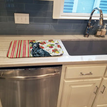 Load image into Gallery viewer, Black Greyhound Vegetables Dish Drying Mat