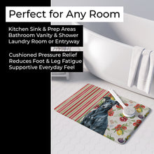 Load image into Gallery viewer, Black Greyhound Vegetables Memory Foam Kitchen Mat
