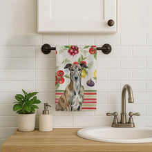 Load image into Gallery viewer, Brindle Greyhound Vegetables Kitchen Towel