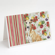 Load image into Gallery viewer, Fawn Greyhound Vegetables Greeting Cards Pack of 8