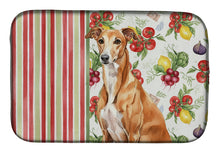 Load image into Gallery viewer, Red Greyhound Vegetables Dish Drying Mat