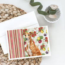 Load image into Gallery viewer, Red Greyhound Vegetables Greeting Cards Pack of 8