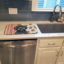 Load image into Gallery viewer, Black Havanese Vegetables Dish Drying Mat