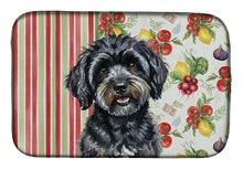 Load image into Gallery viewer, Black Havanese Vegetables Dish Drying Mat