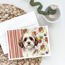 Load image into Gallery viewer, Parti-color Havanese Vegetables Greeting Cards Pack of 8