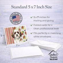 Load image into Gallery viewer, Parti-color Havanese Vegetables Greeting Cards Pack of 8