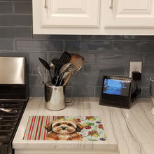 Load image into Gallery viewer, Sable Havanese Vegetables Glass Cutting Board