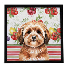 Load image into Gallery viewer, Sable Havanese Vegetables Framed Metal Print