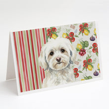 Load image into Gallery viewer, White Havanese Vegetables Greeting Cards Pack of 8