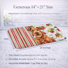 Load image into Gallery viewer, Irish Terrier Vegetables Dish Drying Mat