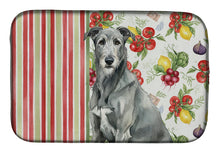 Load image into Gallery viewer, Gray Irish Wolfhound Vegetables Dish Drying Mat
