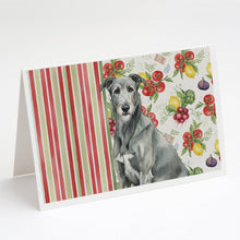 Load image into Gallery viewer, Gray Irish Wolfhound Vegetables Greeting Cards Pack of 8