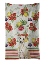 Load image into Gallery viewer, Cream Italian Greyhound Vegetables Kitchen Towel