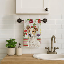 Load image into Gallery viewer, White and Tan Jack Russell Terrier Vegetables Kitchen Towel
