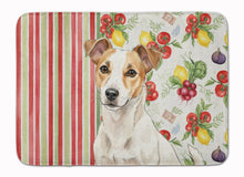 Load image into Gallery viewer, White and Tan Jack Russell Terrier Vegetables Memory Foam Kitchen Mat