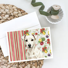 Load image into Gallery viewer, White Jack Russell Terrier Vegetables Greeting Cards Pack of 8