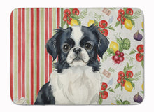 Load image into Gallery viewer, Black and White Japanese Chin Vegetables Memory Foam Kitchen Mat