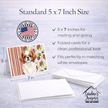 Load image into Gallery viewer, Red and White Japanese Chin Vegetables Greeting Cards Pack of 8