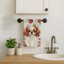 Load image into Gallery viewer, Red and White Japanese Chin Vegetables Kitchen Towel