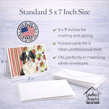 Load image into Gallery viewer, Tricolor Japanese Chin Vegetables Greeting Cards Pack of 8