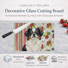 Load image into Gallery viewer, Tricolor Japanese Chin Vegetables Glass Cutting Board