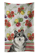 Load image into Gallery viewer, Keeshond Vegetables Kitchen Towel
