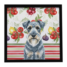 Load image into Gallery viewer, Kerry Blue Terrier Vegetables Framed Metal Print
