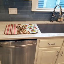 Load image into Gallery viewer, Chocolate Labradoodle Vegetables Dish Drying Mat