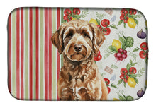 Load image into Gallery viewer, Chocolate Labradoodle Vegetables Dish Drying Mat