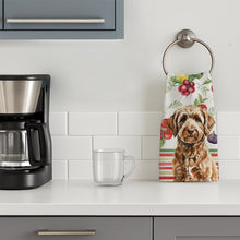Load image into Gallery viewer, Chocolate Labradoodle Vegetables Kitchen Towel