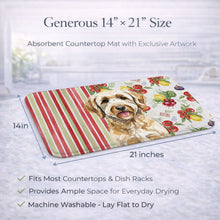 Load image into Gallery viewer, Labradoodle Vegetables Dish Drying Mat